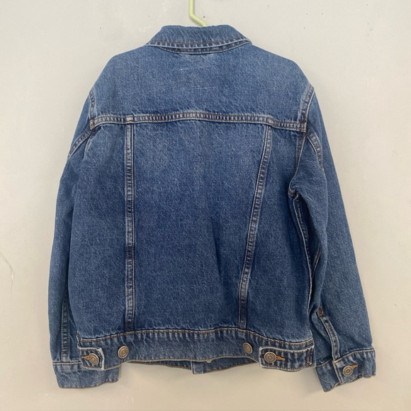Old Navy Non-Stretch Jean Trucker Jacket Boy Size Medium (8) Medium Wash Cotton - Picture 3 of 8